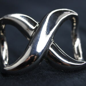 Sculptural X Scarf Ring