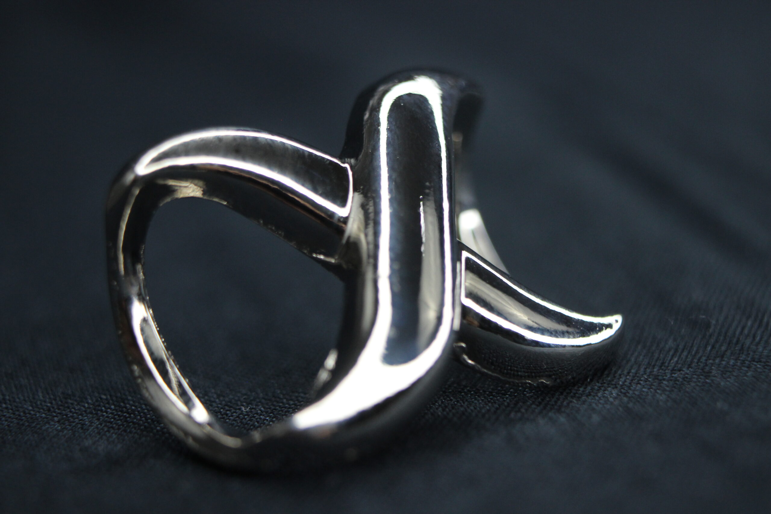 Sculptural X Scarf Ring - Image 2